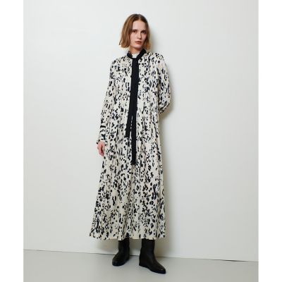 OFFICINAプリーツフレアワンピース | allureville (Women