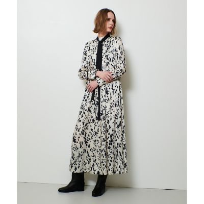 26SS 美品 allureville OFFICINAプリーツフレアワンピース OFFICINAプリーツフレアワンピース | allureville (Women