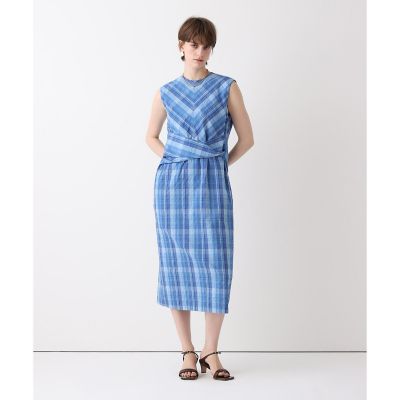 オンブレチェックツイストワンピース | allureville (Women