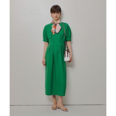 ＜allureville (Women)＞リネンライクタッキングワンピース