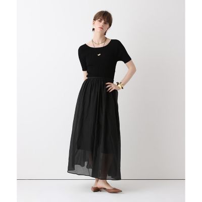 ＜allureville (Women)＞ニットコンビシアオーガンワンピース