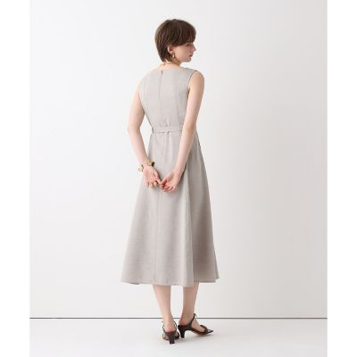 スクウェアデザインフレアワンピース | allureville (Women