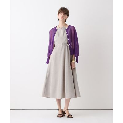 スクウェアデザインフレアワンピース | allureville (Women