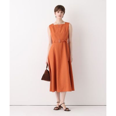 スクウェアデザインフレアワンピース | allureville (Women