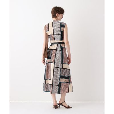 ジオメトリックプリントシャツワンピース | allureville (Women