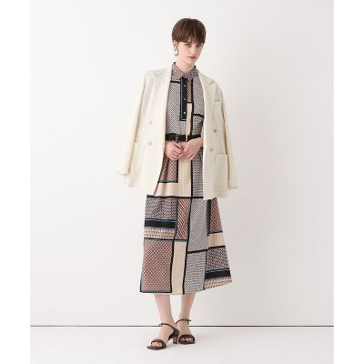 ジオメトリックプリントシャツワンピース | allureville (Women