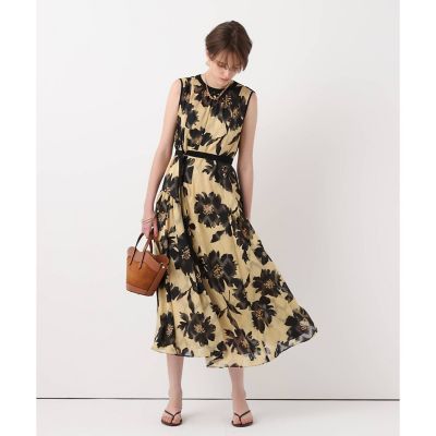 Eau Sovage 豪華刺繍×ビジュー ロングドレス M アイボリー ベルモア BIG FLOWER シアードレス | allureville (Women