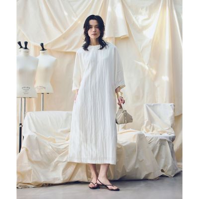 ＜allureville (Women)＞【ＡＴＥＬＩＥＲ　Ｌｉｎｅ】セルロースコクーンワンピース