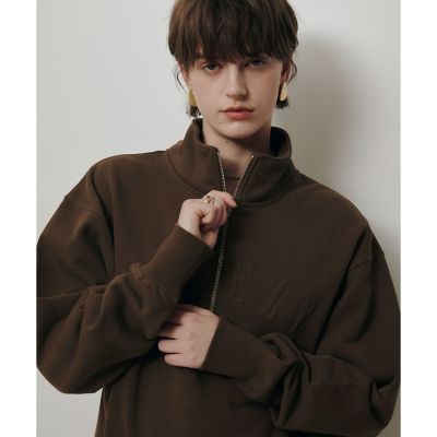 ハーフジップ刺繍プルオーバー | allureville (Women)/アルアバイル