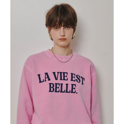 ＜allureville (Women)＞ピグメントダイロゴスウェット