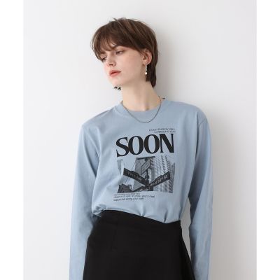 ＜allureville (Women)＞サイネージロゴロングＴシャツ