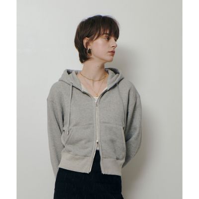 美品✨アルアバイル　カシミヤ　ウール　ダブルジップアップ　フーディ　パーカー 裏毛ジップアップパーカー | allureville (Women)/アルアバイル | 三越