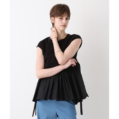 刺繍プリーツペプラムプルオーバー | allureville (Women