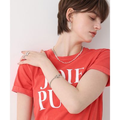 ＜allureville (Women)＞ピグメントダイクラシックロゴＴ