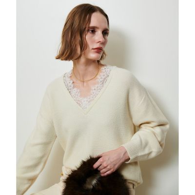 レースドッキングプルオーバー | allureville (Women)/アルアバイル