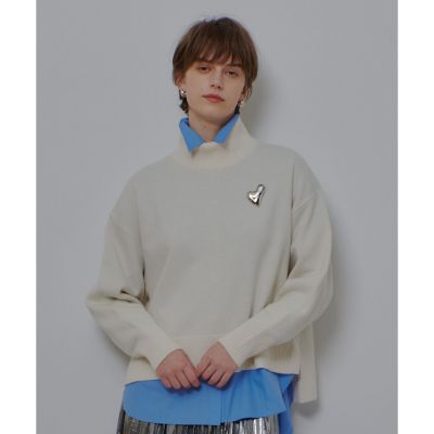 ＜allureville (Women)＞メリノウールオーバーサイズタートル