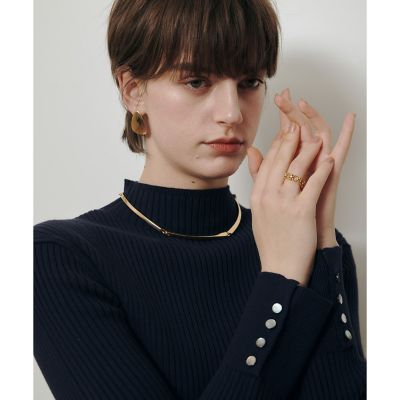 レースドッキングリブプルオーバー | allureville (Women