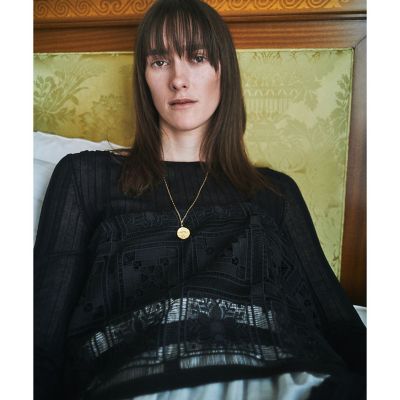 ＜allureville (Women)＞シアーリブプルオーバー