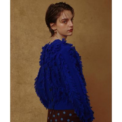 ＜allureville (Women)＞フリンジシャギー２ＷＡＹプルオーバー