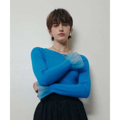 ＜allureville (Women)＞２ＷＡＹネックフリルカフプルオーバー