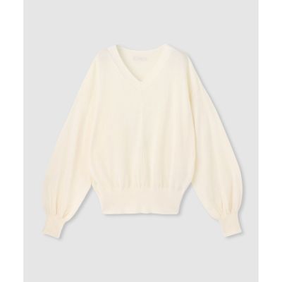 コットンシルクVネックプルオーバー | allureville (Women