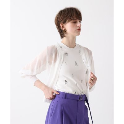 シアーラミスキッパーカーディガン | allureville (Women