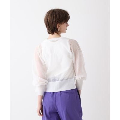 シアーラミスキッパーカーディガン | allureville (Women