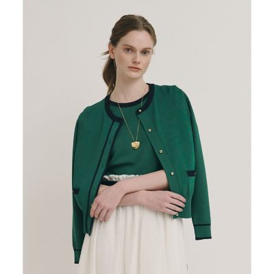 ハイショクポケットクルーカーディガン | allureville (Women