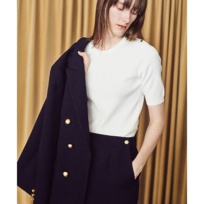 ＜allureville (Women)＞ソウバリ肩ボタンクループルオーバー