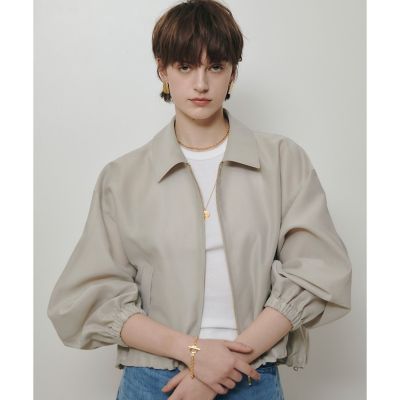 ＜allureville (Women)＞オーガンジーステンカラーブルゾン