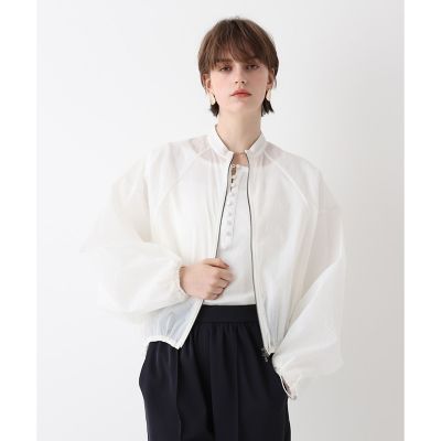 ＜allureville (Women)＞トランスペアレントコクーンブルゾン