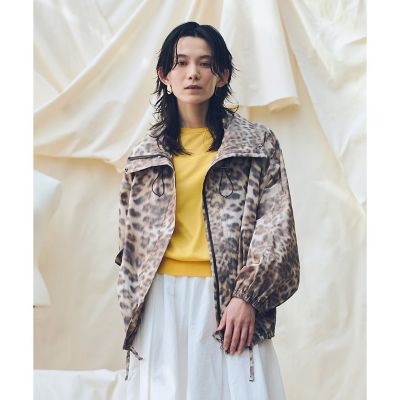 ＜allureville (Women)＞【ＡＴＥＬＩＥＲ　Ｌｉｎｅ】レオパプリントスタンドカラーブルゾン