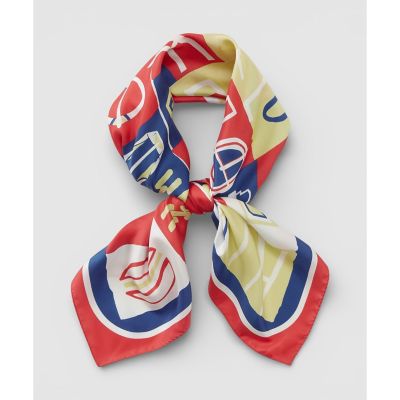 パッチワークプリントスカーフ | allureville (Women)/アルアバイル