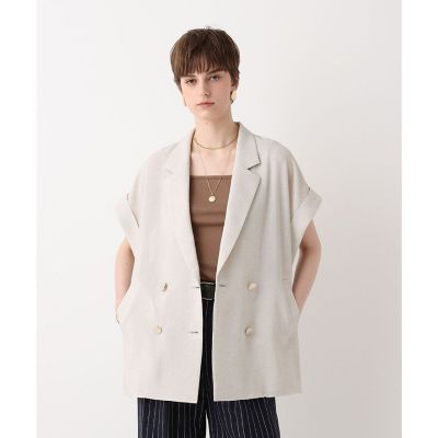 ◇スラブメッシュフレンチスリーブジャケット | allureville (Women