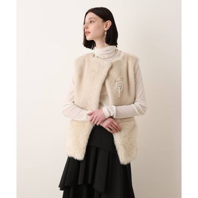 TWILL VEST | BORDERS at BALCONY (Women)/ボーダーズアット