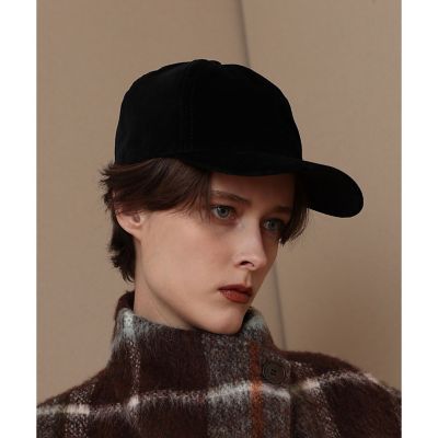＜allureville (Women)＞ベロアキャップ