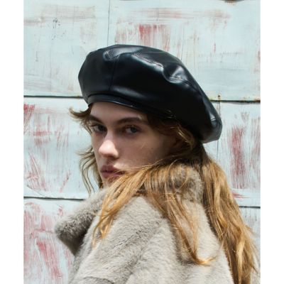＜allureville (Women)＞フェイクレザーベレー