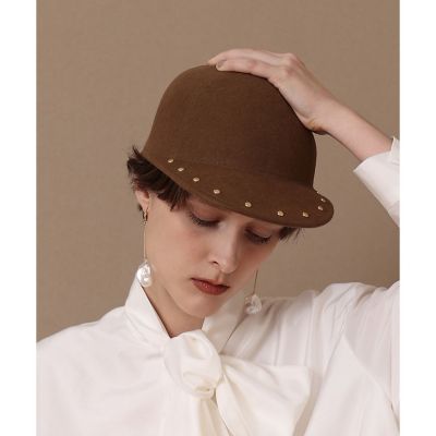 ウールスタッズジョッキーキャップ | allureville (Women