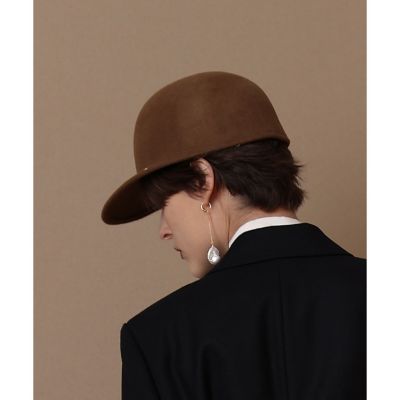 24AW ENTWURFEIN GRACE ジョッキーキャップ　新品 ウールスタッズジョッキーキャップ | allureville (Women