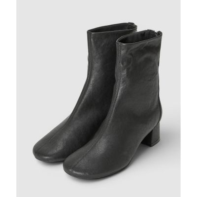 バックジップラウンドショートブーツ | allureville (Women