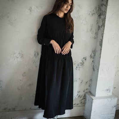 シャーリングワンピース≪手洗い可能≫