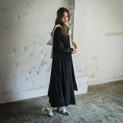 シャーリングワンピース≪手洗い可能≫