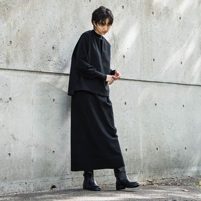 ベストセットハイネックニットワンピース≪手洗い可能