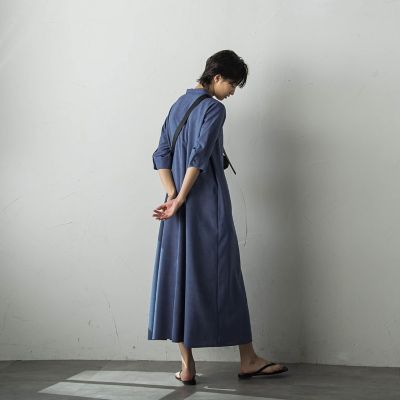 アシメプリーツワンピース≪洗濯機で洗える≫