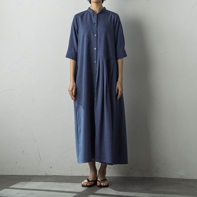 アシメプリーツワンピース≪洗濯機で洗える≫