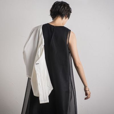 エスニック ワンピース メッシュ フレア レイヤード メッシュレイヤードフレアカットワンピース≪洗濯機で洗える