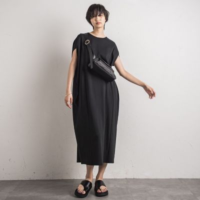 ＜MAYSON GREY（Women）＞【新色追加】コクーンカットワンピース≪洗濯機で洗える≫