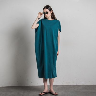 【新色追加】コクーンカットワンピース≪洗濯機で洗える≫