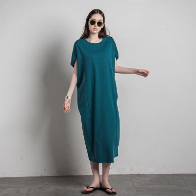 【新色追加】コクーンカットワンピース≪洗濯機で洗える≫