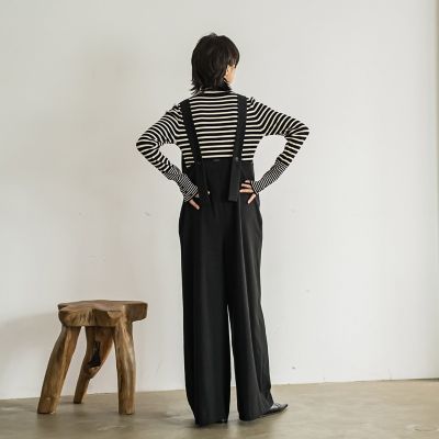 カーブＶネックオールインワン≪洗濯機で洗える≫